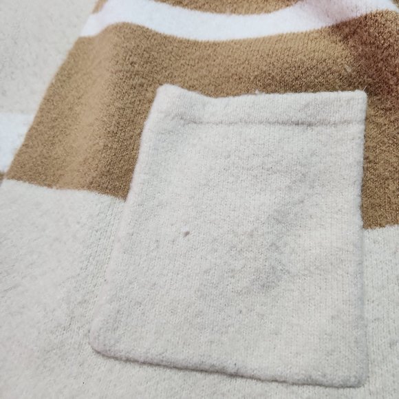 Dress Forum Oversized Hooded Cardigan Cream/Brown - One size - Picture 4 of 6